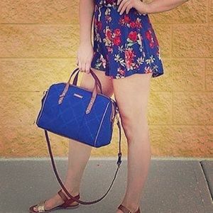 Vera Bradley Navy Preppy Poly Satchel